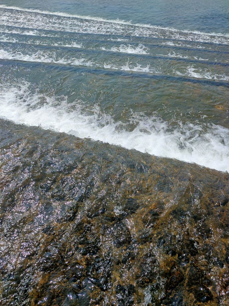 新昌丁家园茹洪砩景点(网红阶梯瀑布)-彩虹瀑布