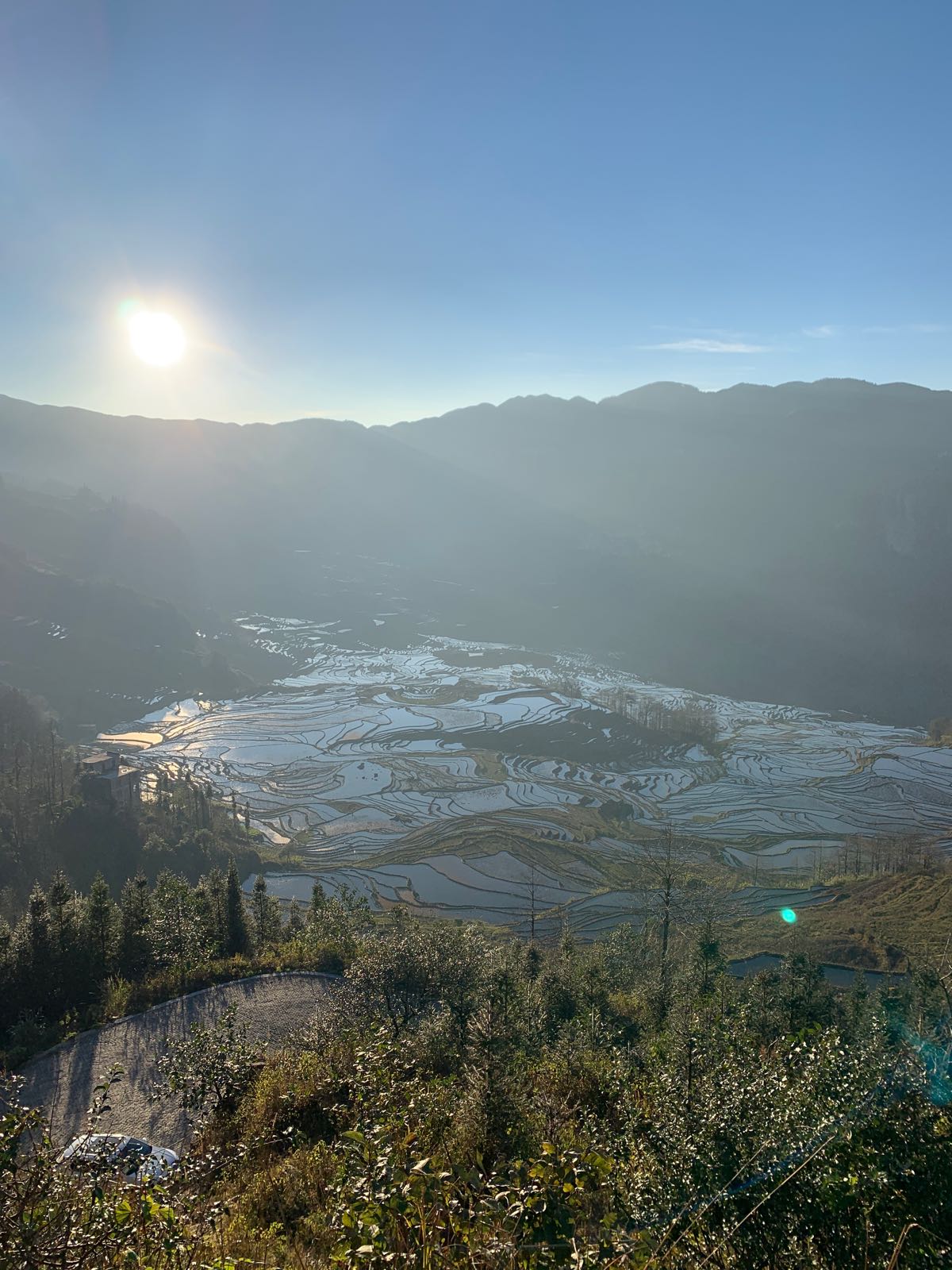 大瓦遮落日关景地