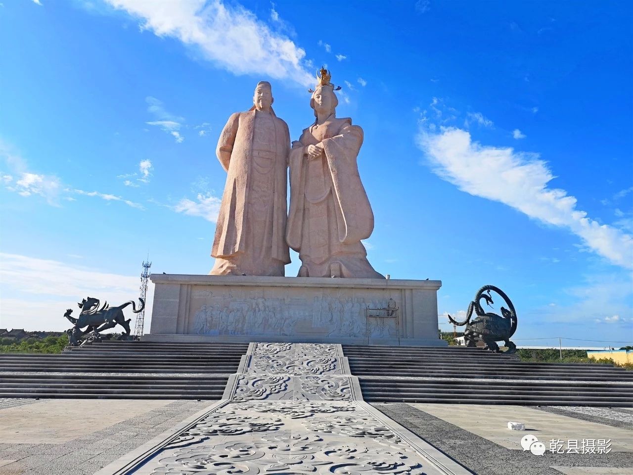 乾县标签: 风景区 旅游景点  唐李治武则天陵雕像共多少人浏览