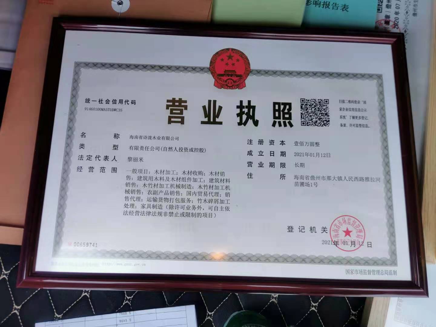 海南省诗泷木业有限公司