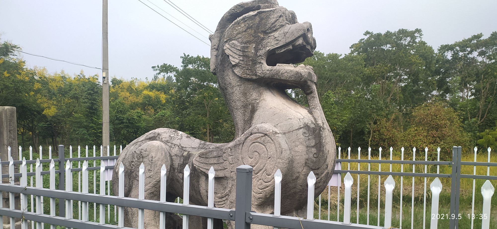 南朝帝陵石刻梁武帝萧衍神道