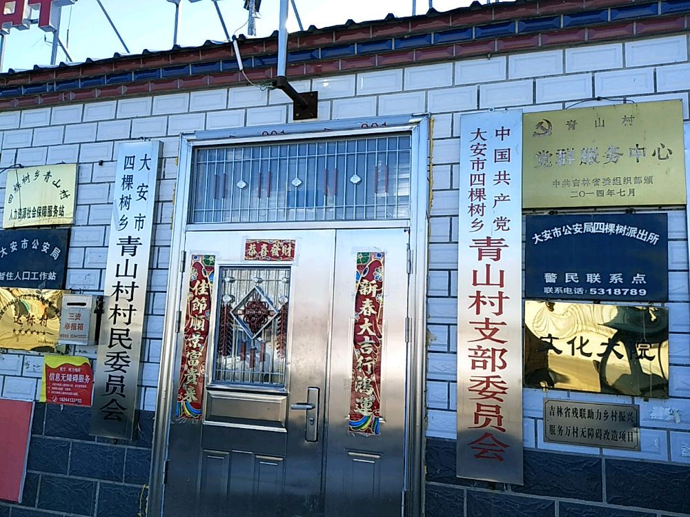 吉林省白城市大安市四棵树乡青山村退役军人服务站