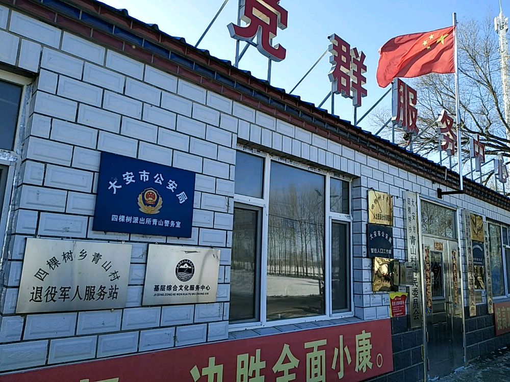吉林省白城市大安市四棵树乡青山村退役军人服务站