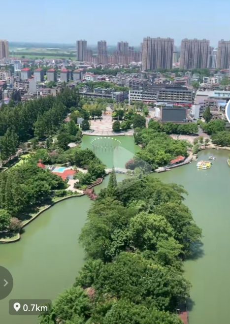 湖北潜江市南门河游园-西北门