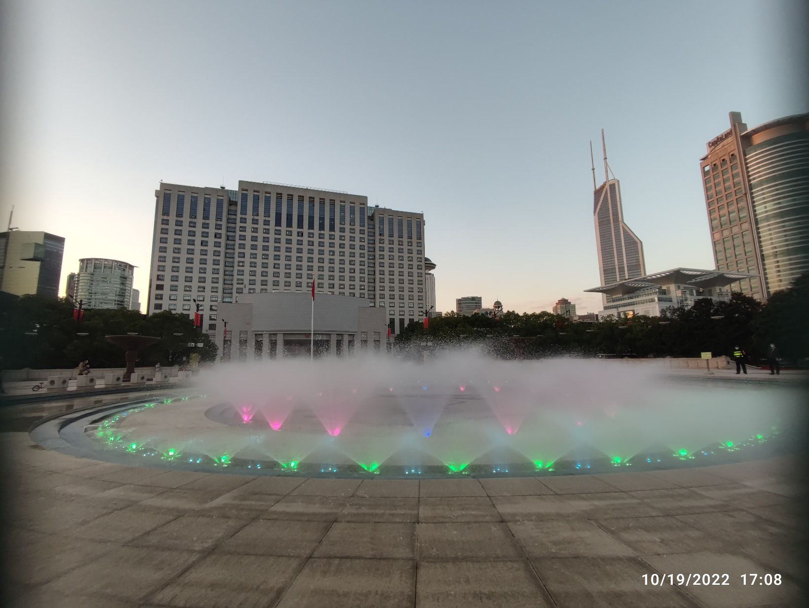上海人民广场-音乐喷泉