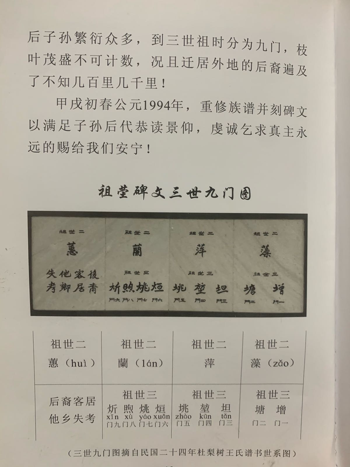 杜梨树王村氏祖茔