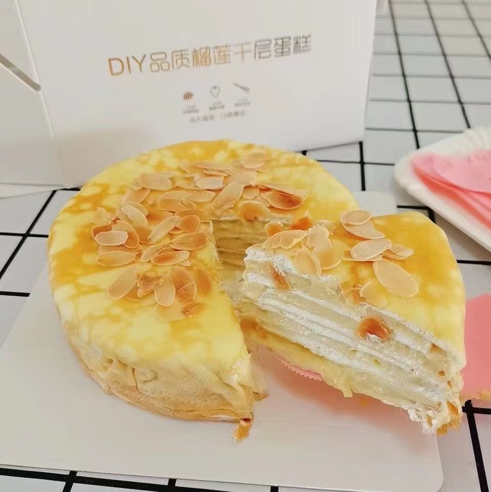 榴臻芒DIY品质榴莲千层蛋糕(攀枝公寓店)