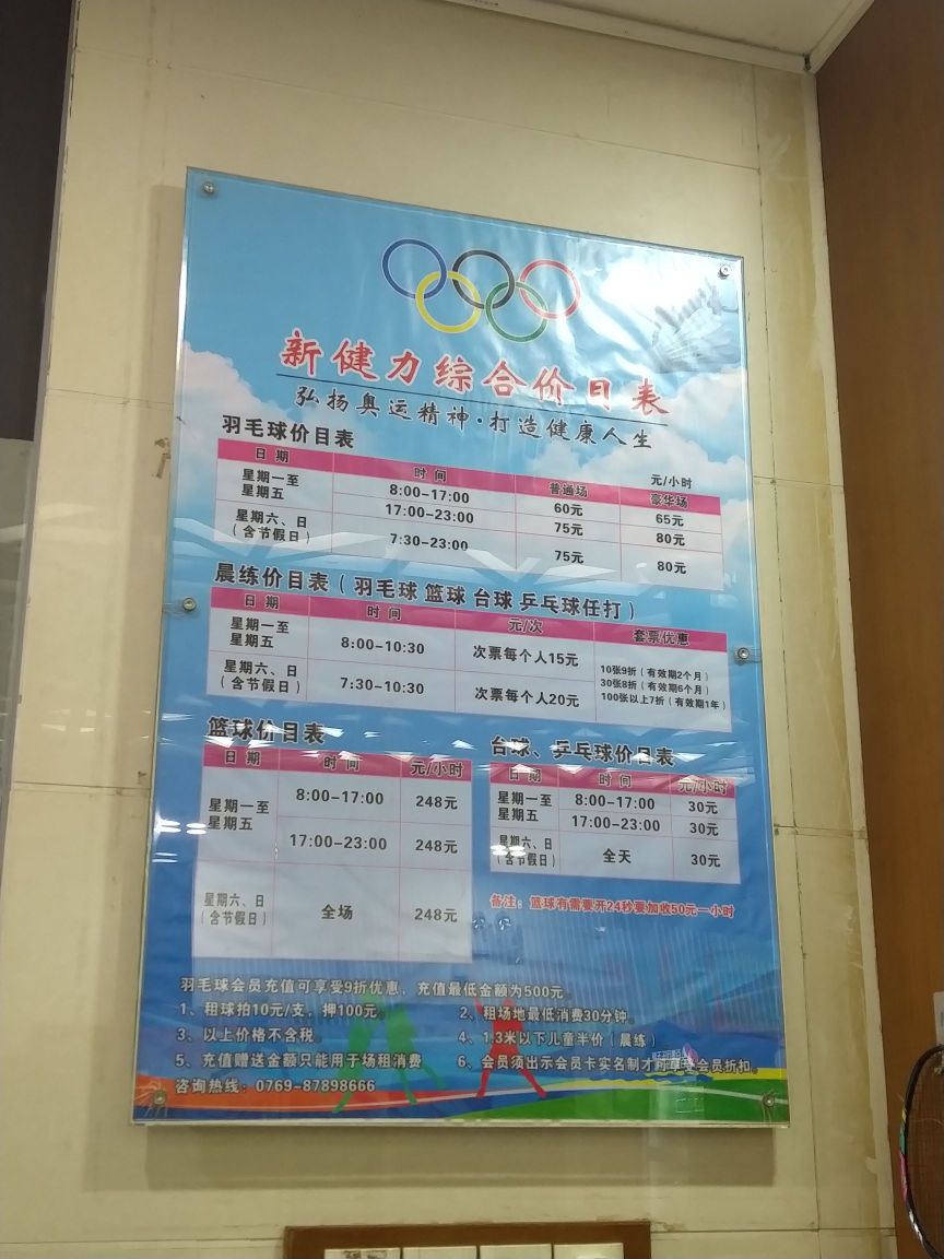 新健力羽毛球馆