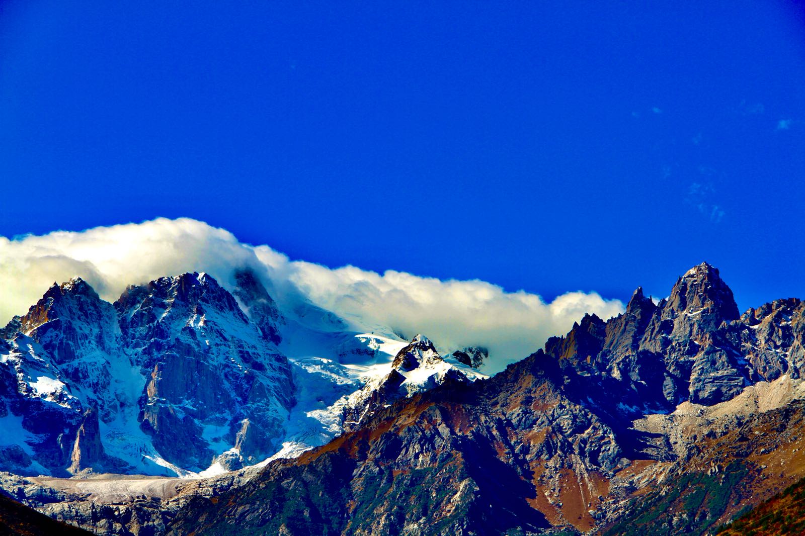 雀儿山冰川观景台