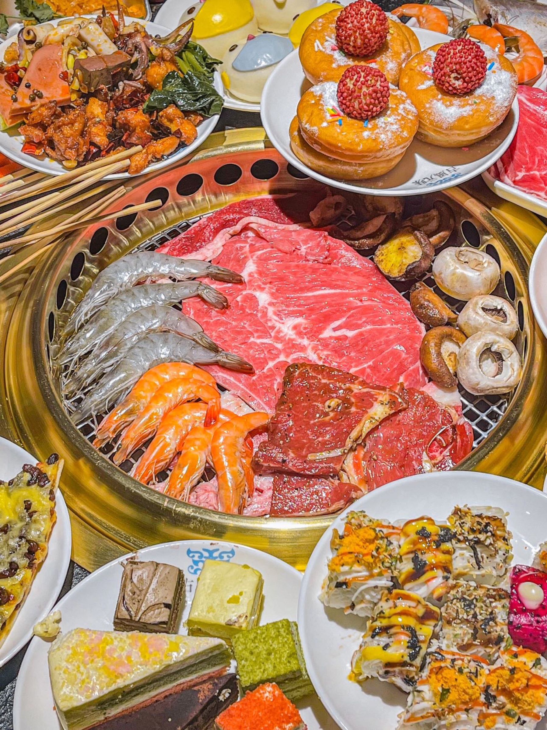 箴味炭火风元傀古烤肉自助