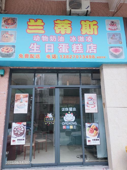 兰蒂斯动物奶油冰激凌生日蛋糕店