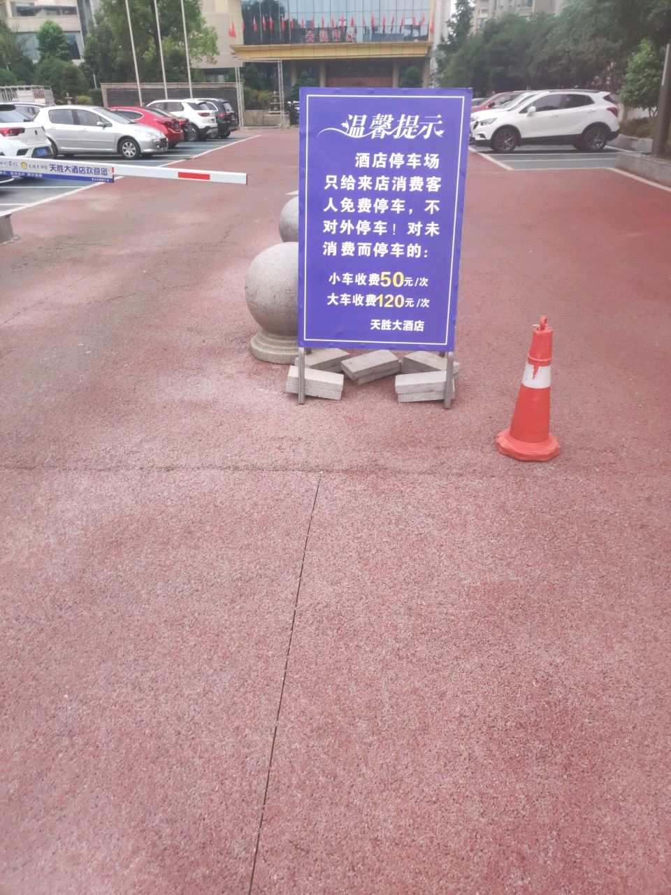 营山天胜大酒店-地上停车场
