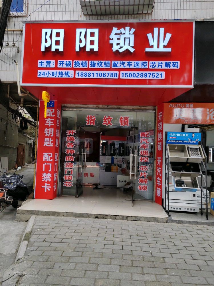 阳阳锁业开锁配汽车钥匙