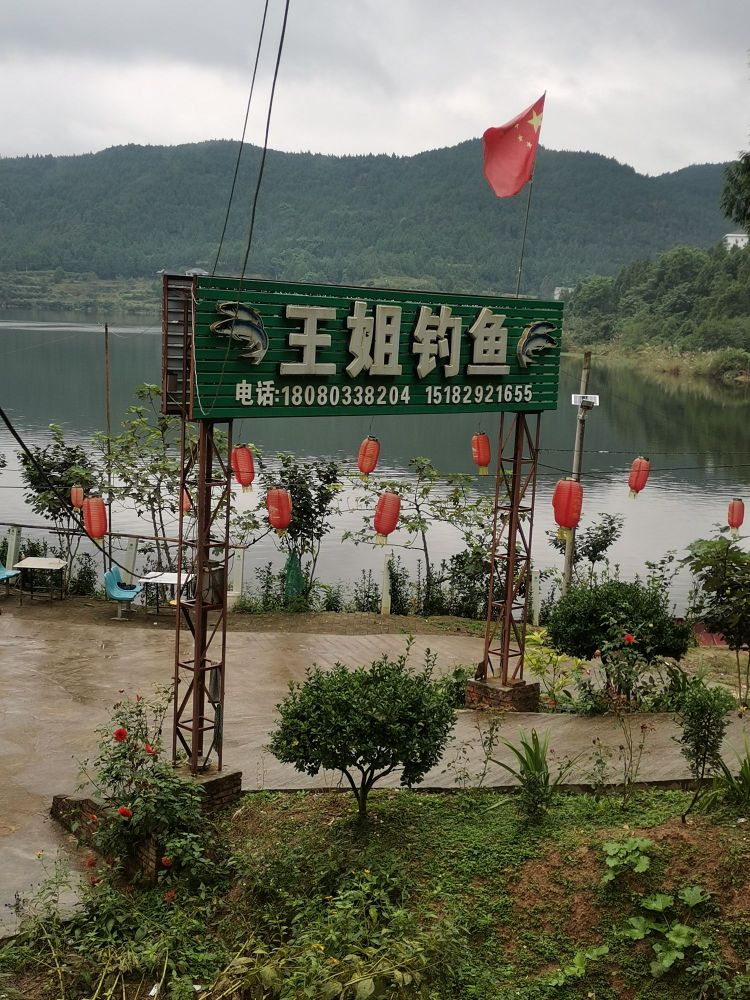 王姐钓鱼