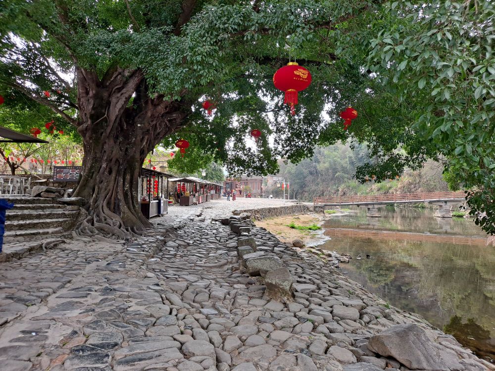 福建土楼南靖云水谣景区游客中心-地上停车场