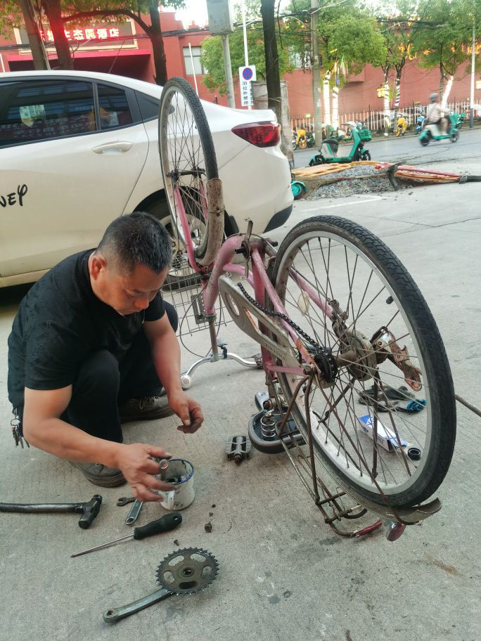 修理电动车自行车