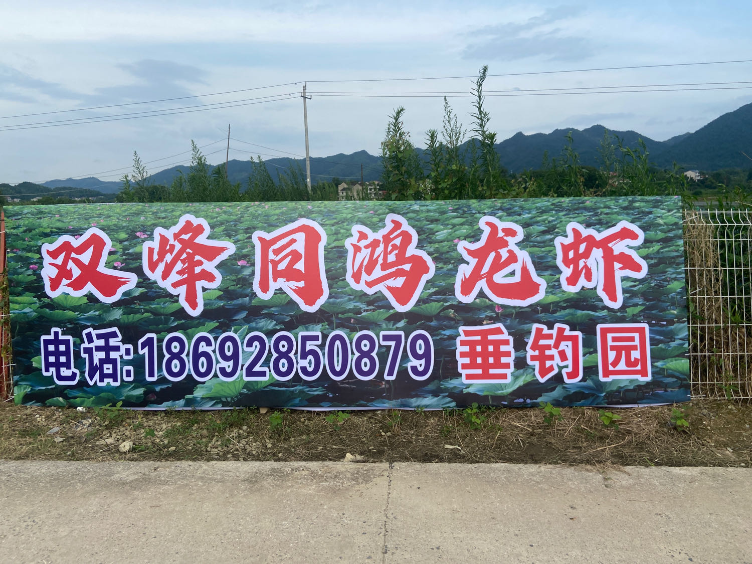 双峰同鸿龙虾垂钓园