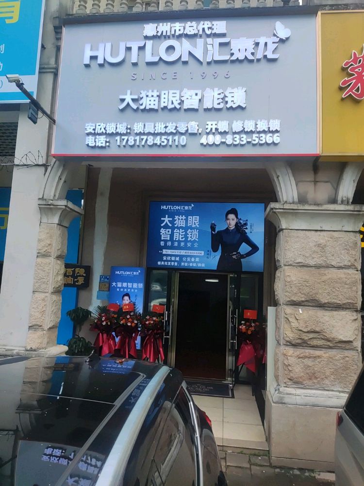 惠州市汇泰龙大猫眼智能锁总代理开锁换锁(安欣锁城)