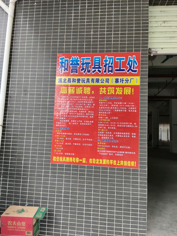 浦北县和誉玩具有限公司(寨圩分厂)