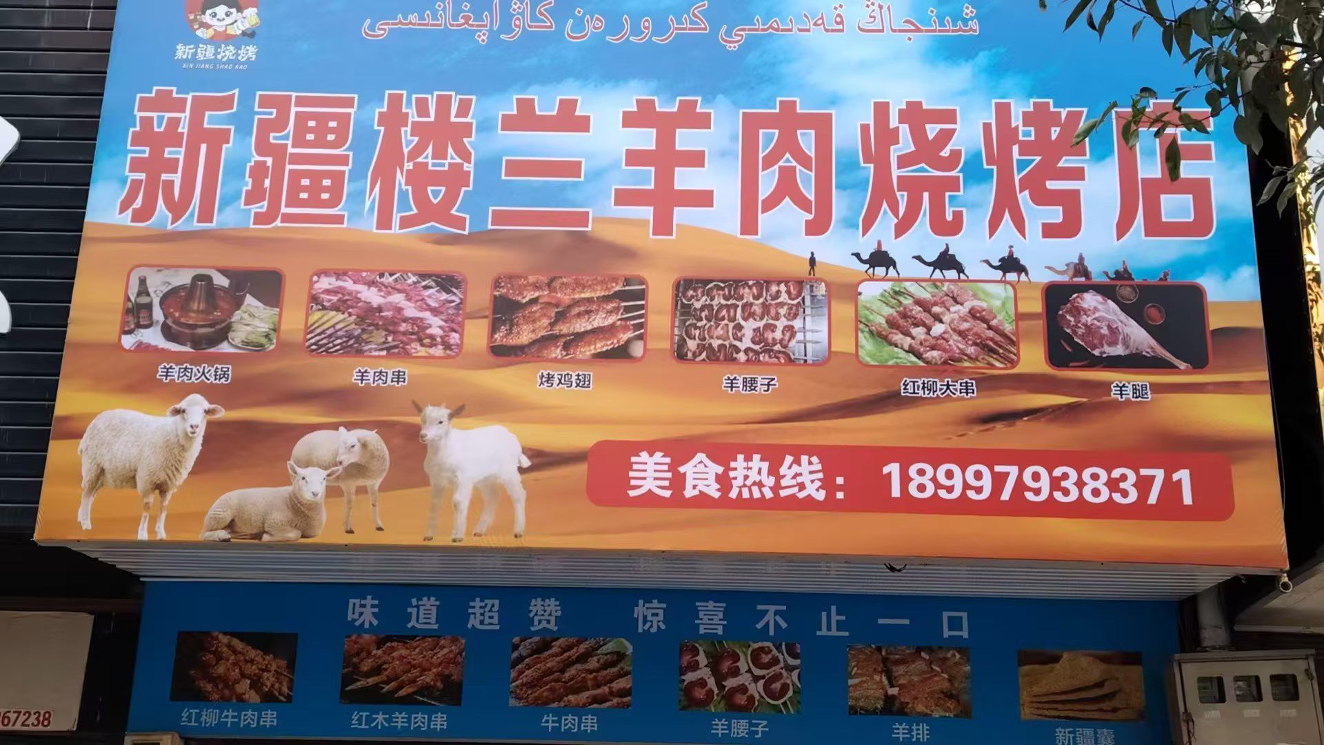 新疆楼兰羊肉烧烤店