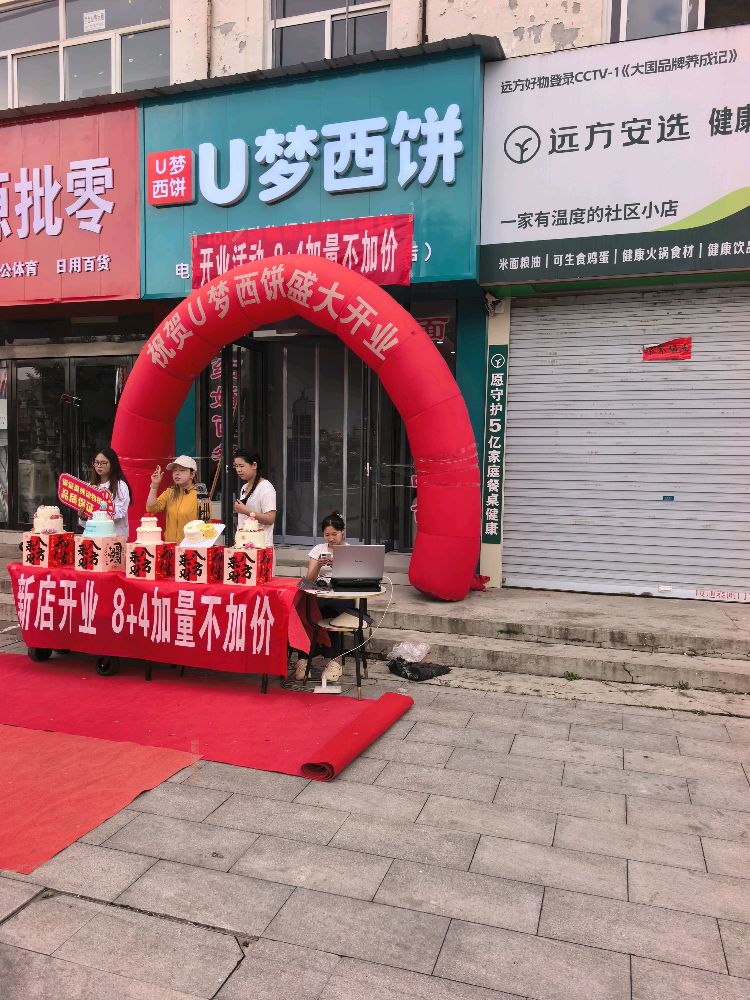 U梦西饼动物奶油生日蛋糕(山化店)