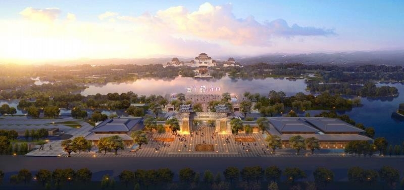 汉中兴汉胜境景区-P1地上停车场