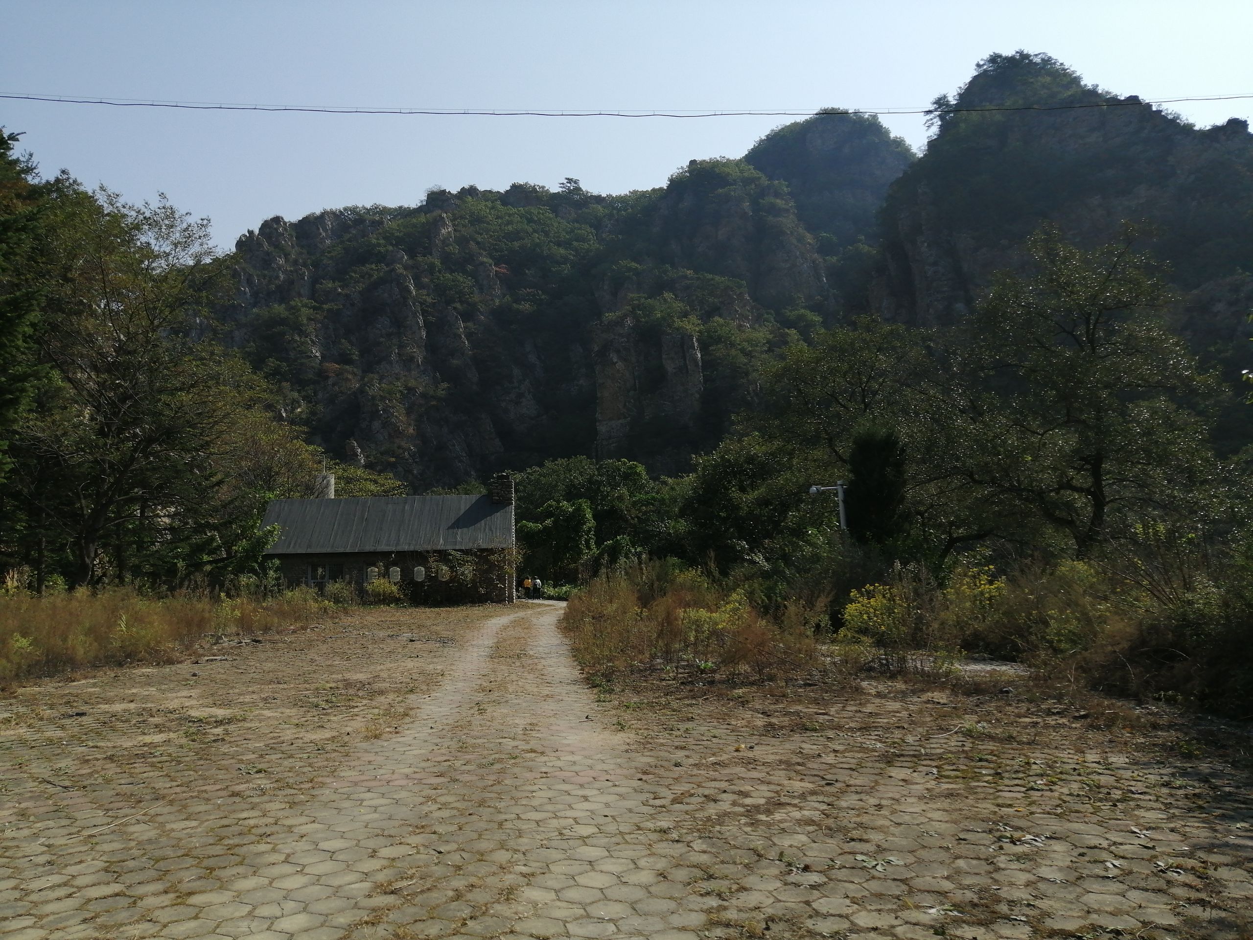 小峪河风景-观光车站点