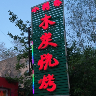 小树林木炭烧烤